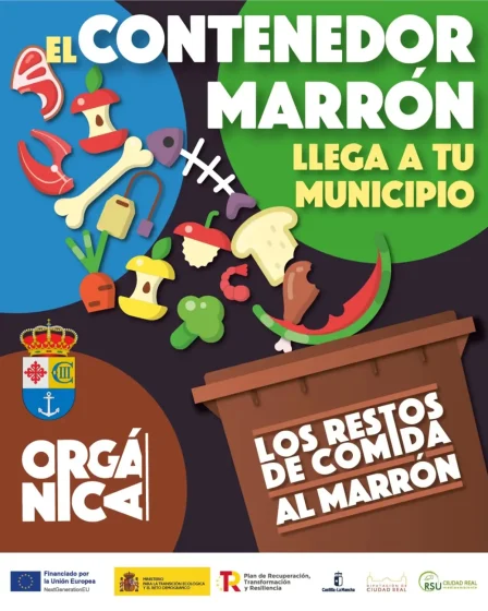 El contenedor marrón llega a Almuradiel: Mañana arranca la campaña informativa