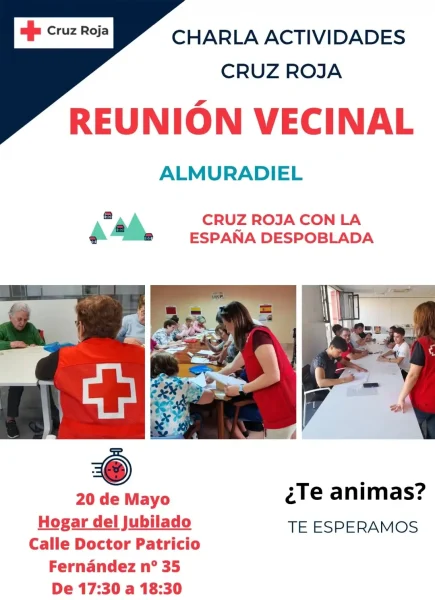 Cruz Roja organiza en Almuradiel una reunión vecinal